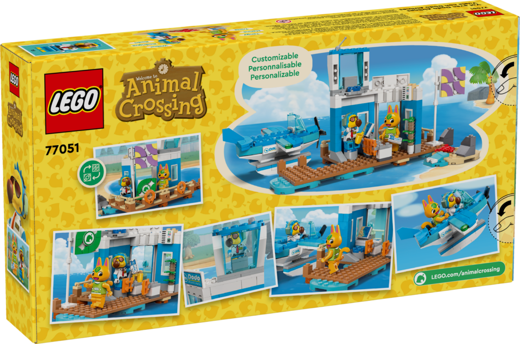 LEGO Animal Crossing Fly with Dodo Airlines (77051) Back of box