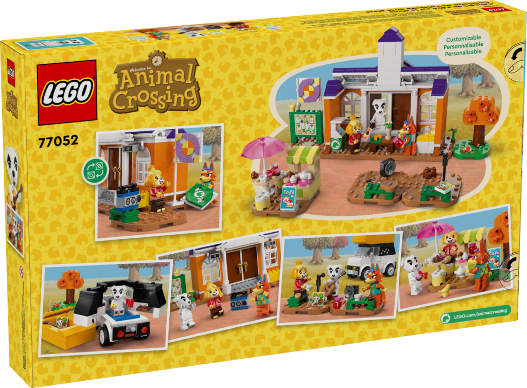 LEGO Animal Crossing K.K.'s Concert in the Plaza (77052) Back of Box