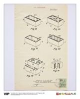 5005996 Belgian Patent LEGO Elements 1963
